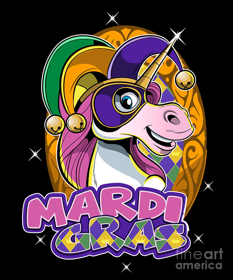 Download Mardi Gras Unicorn Face? SVG File - New Free Beautiful ...
