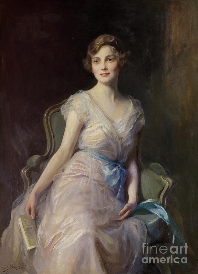 Margaret Leicester Warren, 1928 Painting by Philip Alexius De Laszlo