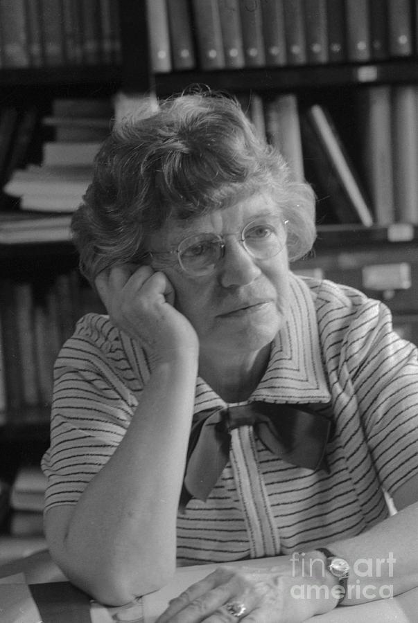 Margaret Mead In Pensive Position Photograph by Bettmann