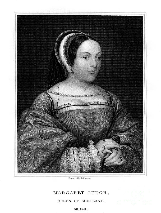 Margaret Tudor, Queen Of Scotland Drawing by Print Collector