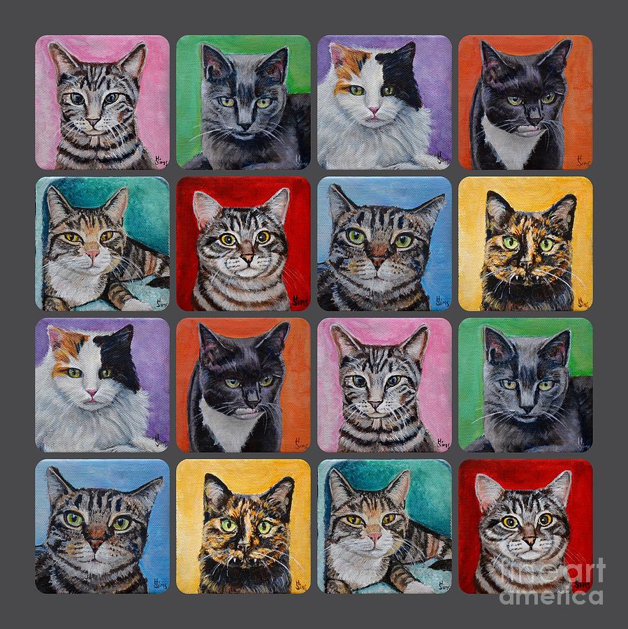 Margaret's Cats Painting by Heather Sims - Fine Art America