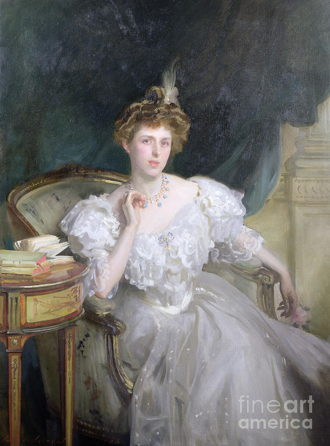 Margherita Goldsmid, later Mrs Raphael Painting by John Singer Sargent