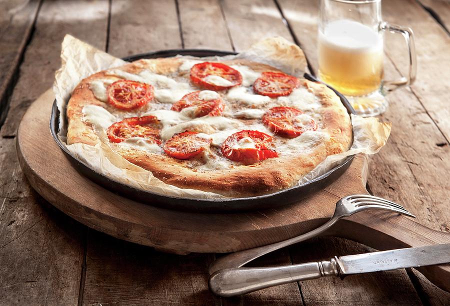 Margherita Pizza And Beer Photograph by Piga & Catalano S.n.c.