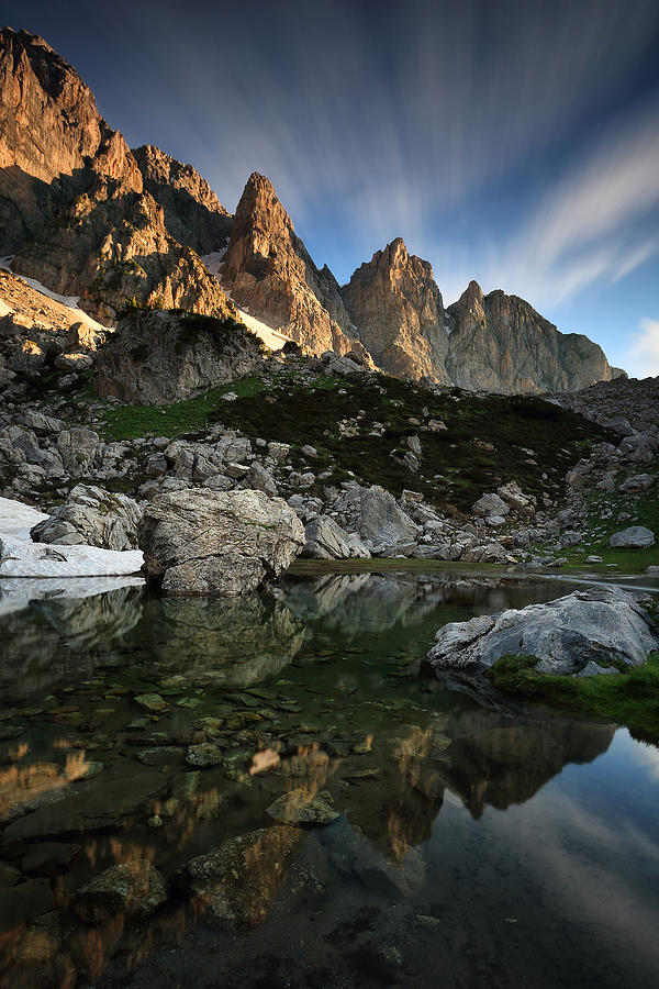 Marguareis Lake Photograph by Paolo Bolla