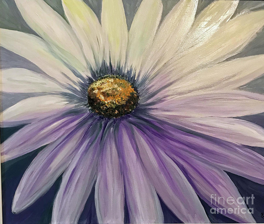Marguerite April Flower Painting by Polly Berlin - Fine Art America