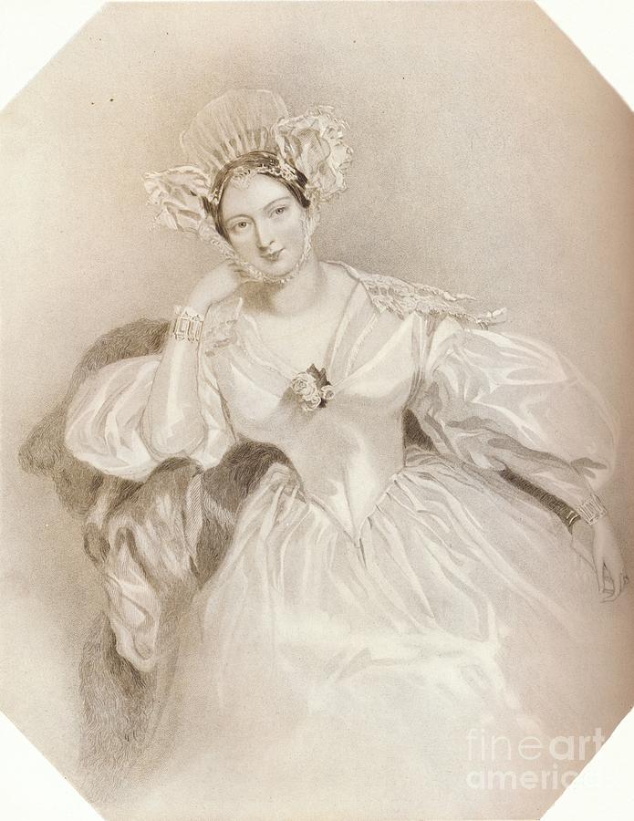 Marguerite Countess Of Blessington Drawing by Print Collector