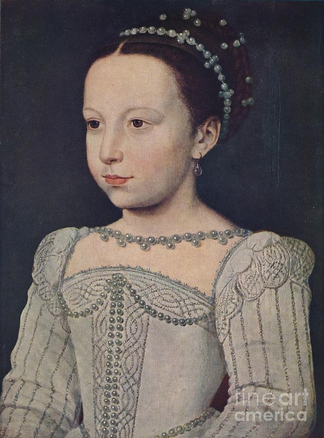 Marguerite De Valois C1560 1939 Drawing by Print Collector
