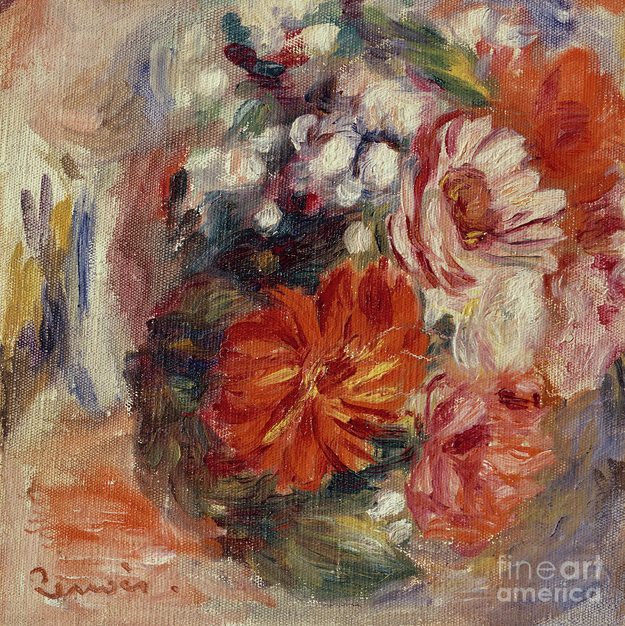 Marguerites, 1905 By Renoir Painting by Pierre Auguste Renoir