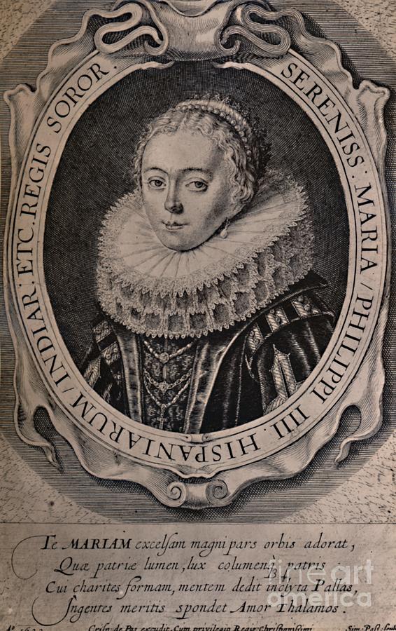 Maria Anna Queen Of Bohemia And Hungary Drawing by Print Collector