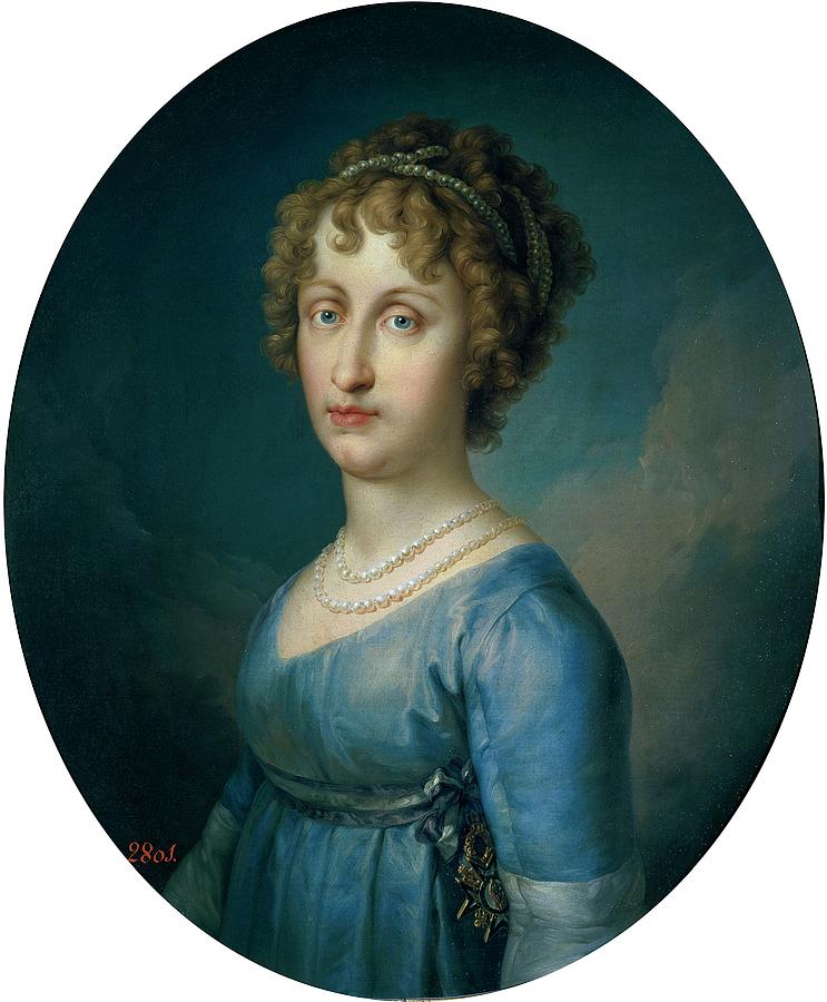 Maria Antonia of Bourbon, Infanta of Naples, Princess of Asturias, ca. ... Painting by Vicente Lopez Portana -1772-1850-