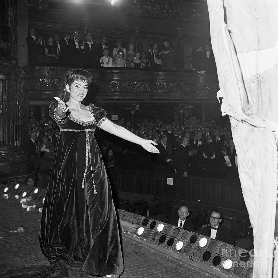 Maria Callas On Stage Photograph by Bettmann