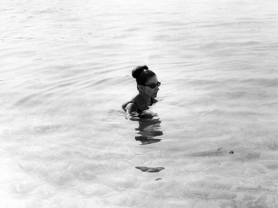 Singer Photograph - Maria Callas Swimming In The by Keystone-france