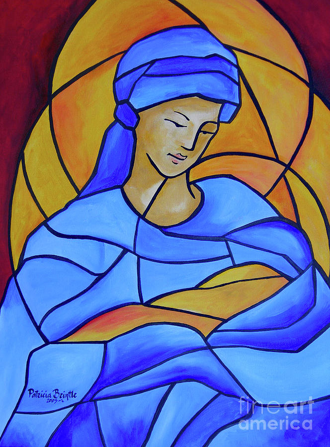 Madonna Painting - Maria full of grace by Patricia Brintle