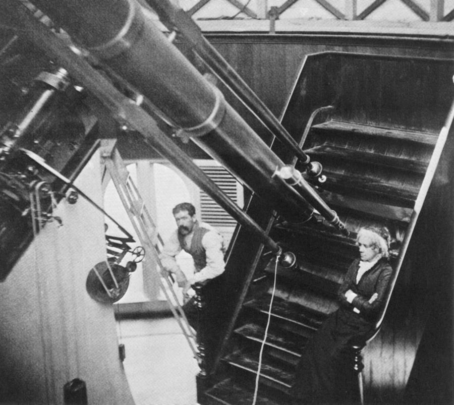 Maria Mitchell With Telescope Photograph by Science Source