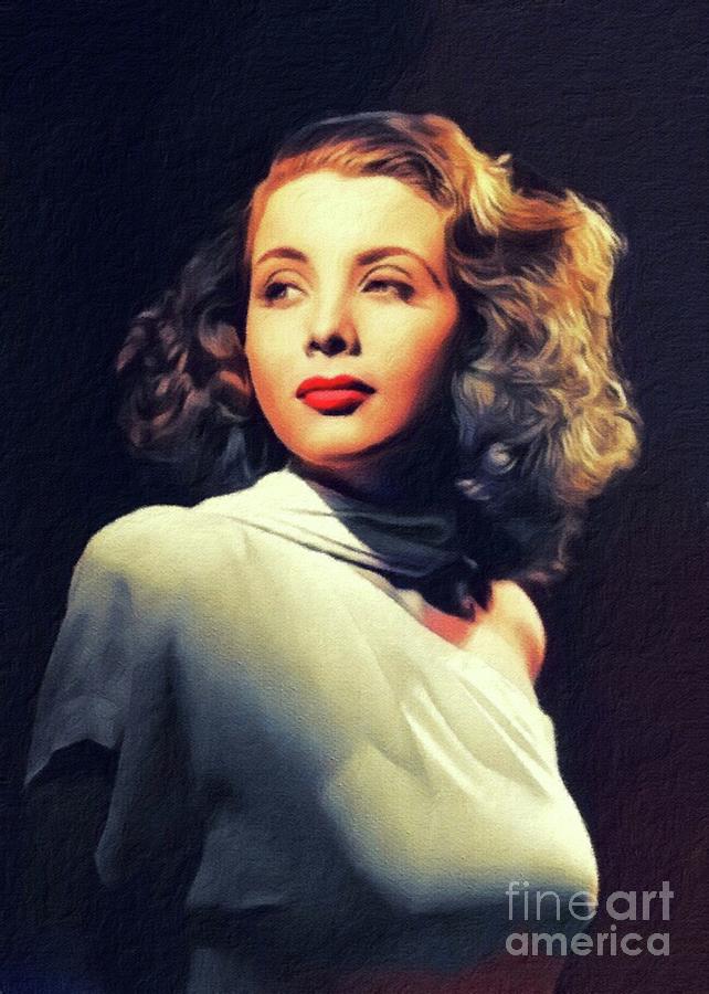 Maria Palmer, Vintage Actress Painting by Esoterica Art Agency - Pixels ...