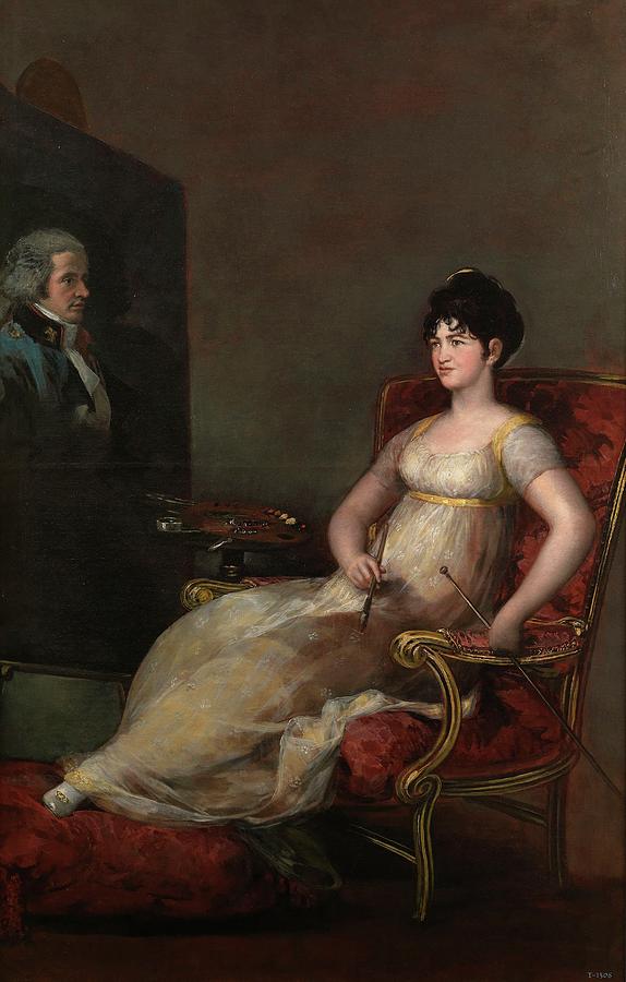 Maria Tomasa de Palafox, Marchioness of Villafranca, 1804, Span... Painting by Francisco de Goya -1746-1828-