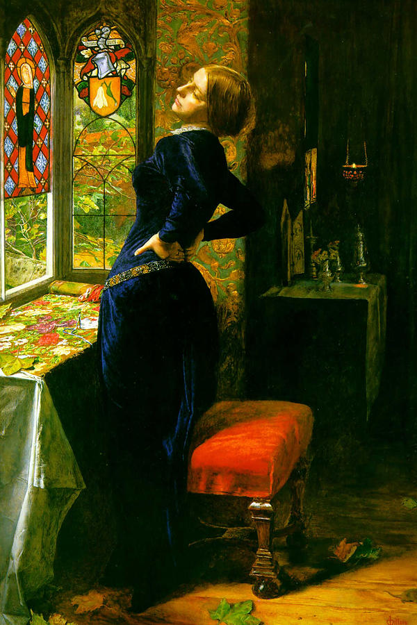 Farm Painting - Marianna in the Moated Grange by John Everett Millais