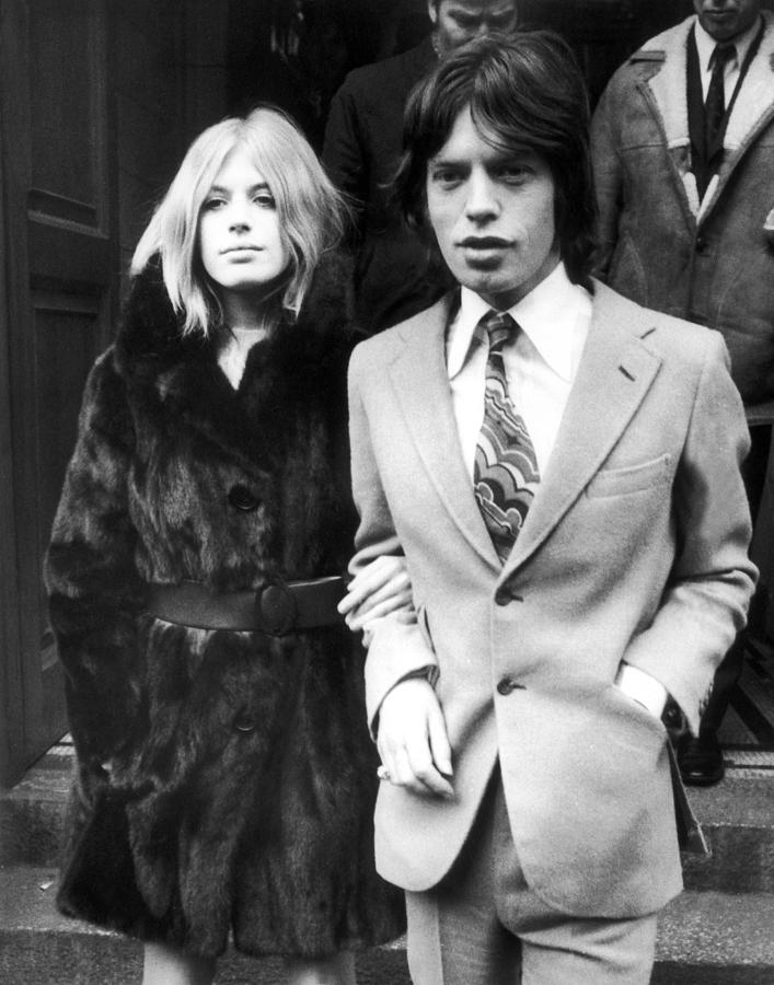 Mick Jagger Photograph - Marianne Faithfull And Mick Jagger, 1969 by Keystone-france