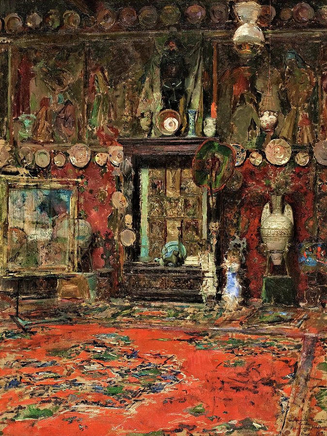 Mariano Fortuny Painting - Mariano Fortunys Studio In Rome - Digital Remastered Edition by Mariano Fortuny Mariano Fortuny Painting - Mariano Fortunys Studio In Rome - Digital Remastered Edition by Mariano Fortuny