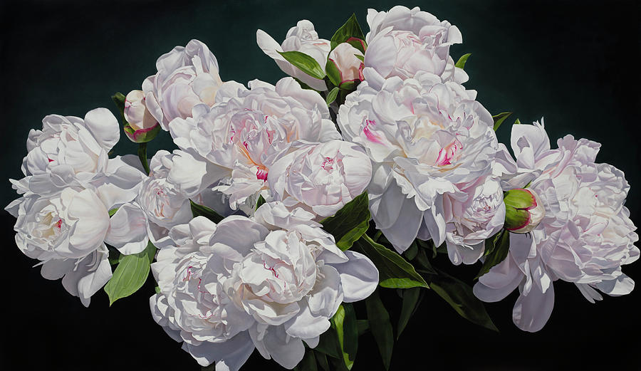 Flower Painting - Marias Peonies by Thomas Darnell