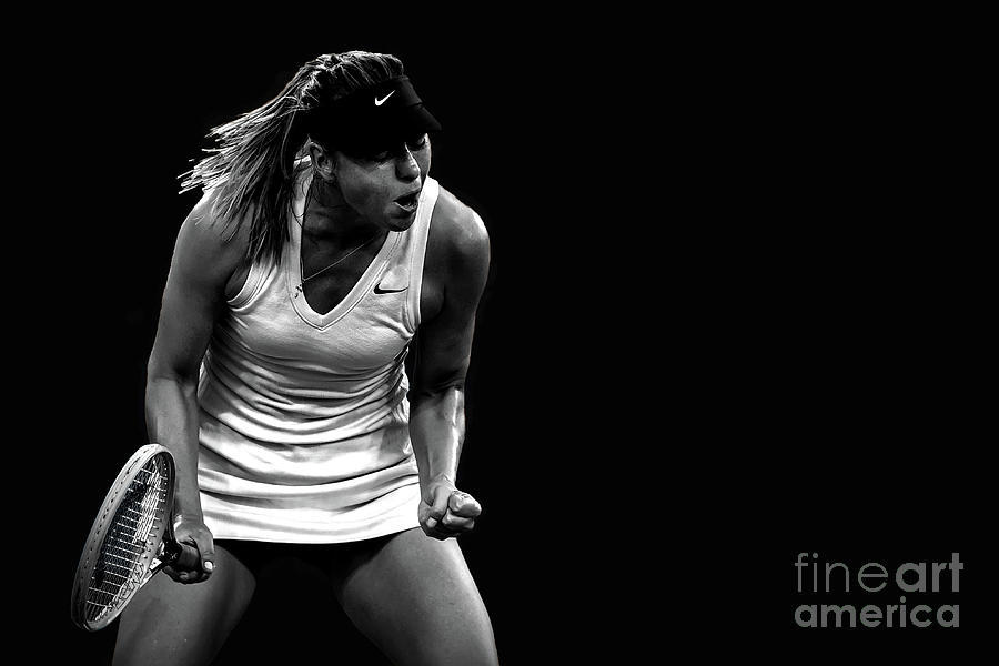 Tennis Photograph - Marias Scream by Ed Taylor