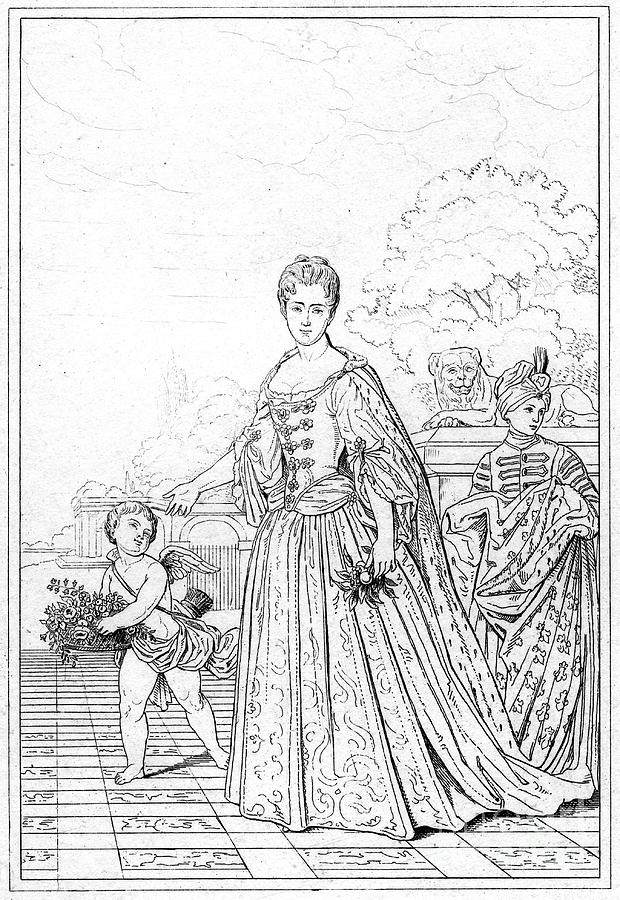 Marie Adelaide Of Savoy, Duchess Drawing by Print Collector