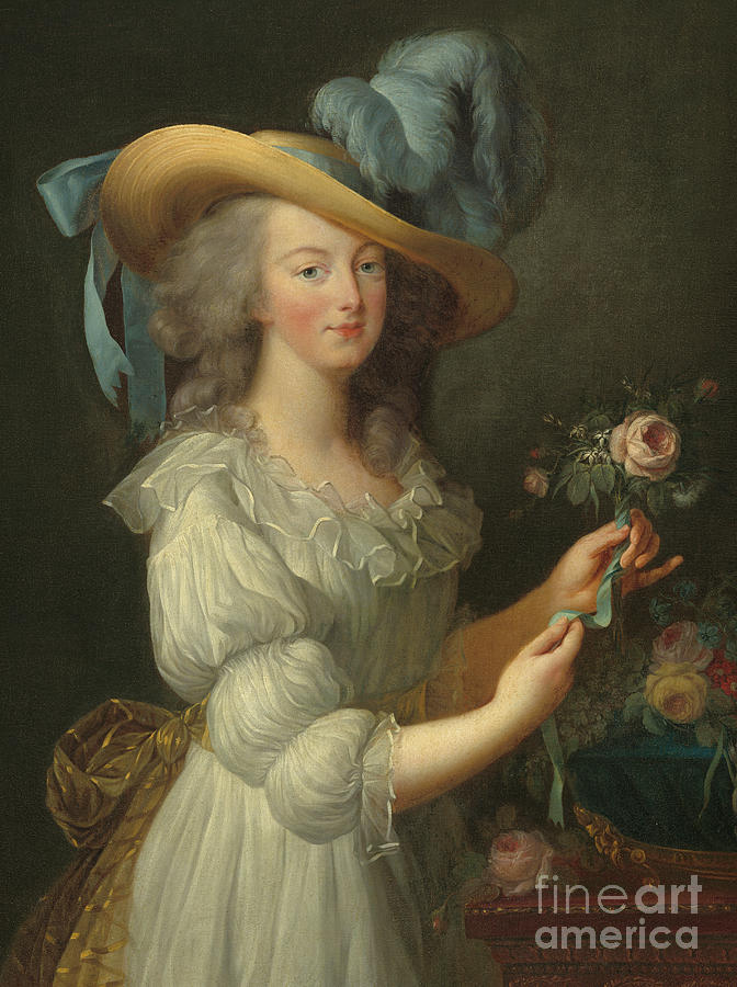 Marie-Antoinette, after 1783  Painting by Elisabeth Louise Vigee-Lebrun
