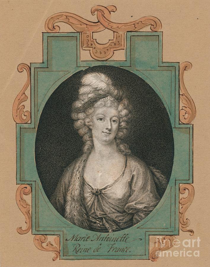 Marie Antoinette Drawing by Print Collector