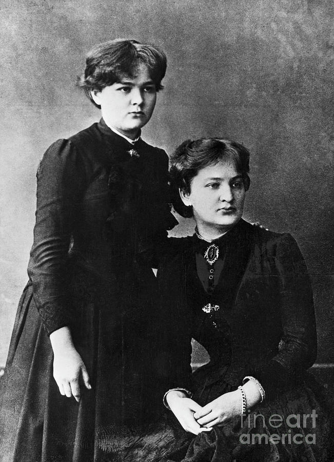 Marie Curie With Sister Bronia Photograph by Bettmann