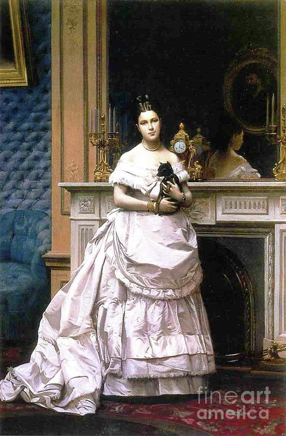 Jean Leon Gerome Painting - Marie Gerome, 1867-70 by Jean Leon Gerome