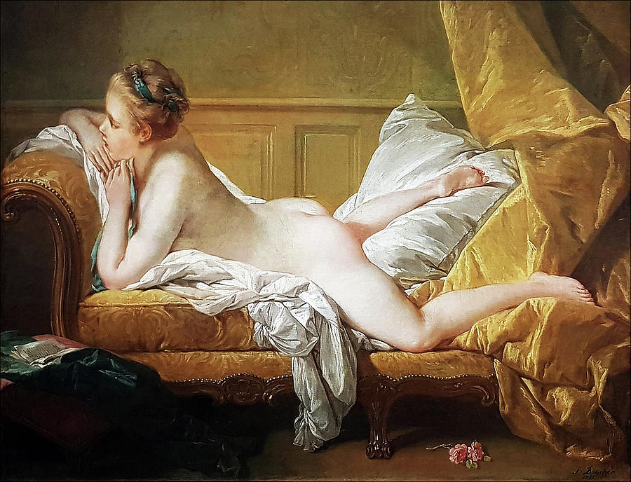 Boucher Painting - Marie Louise OMurphy by BOUCHER Francois Boucher Painting - Marie Louise OMurphy by BOUCHER Francois