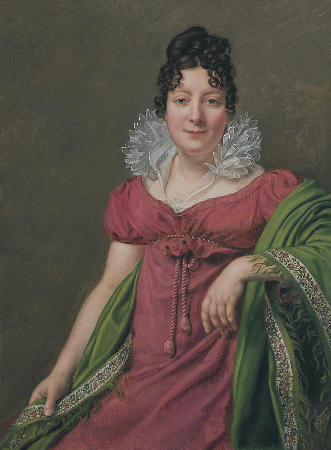 Marie Therese Etiennette Bourgoin Painting by Henri-Francois Riesener