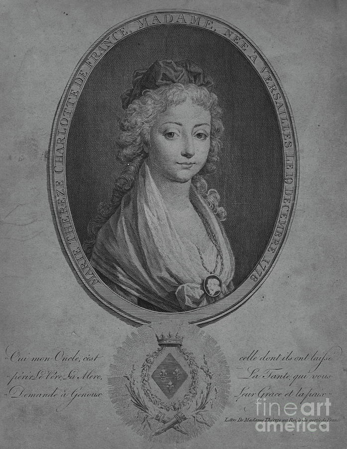 Marie Therese Of Angouleme Drawing by Print Collector