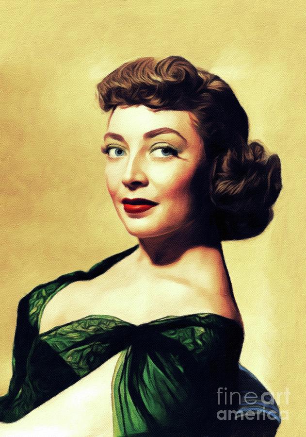 Marie Windsor, Vintage Actress Painting