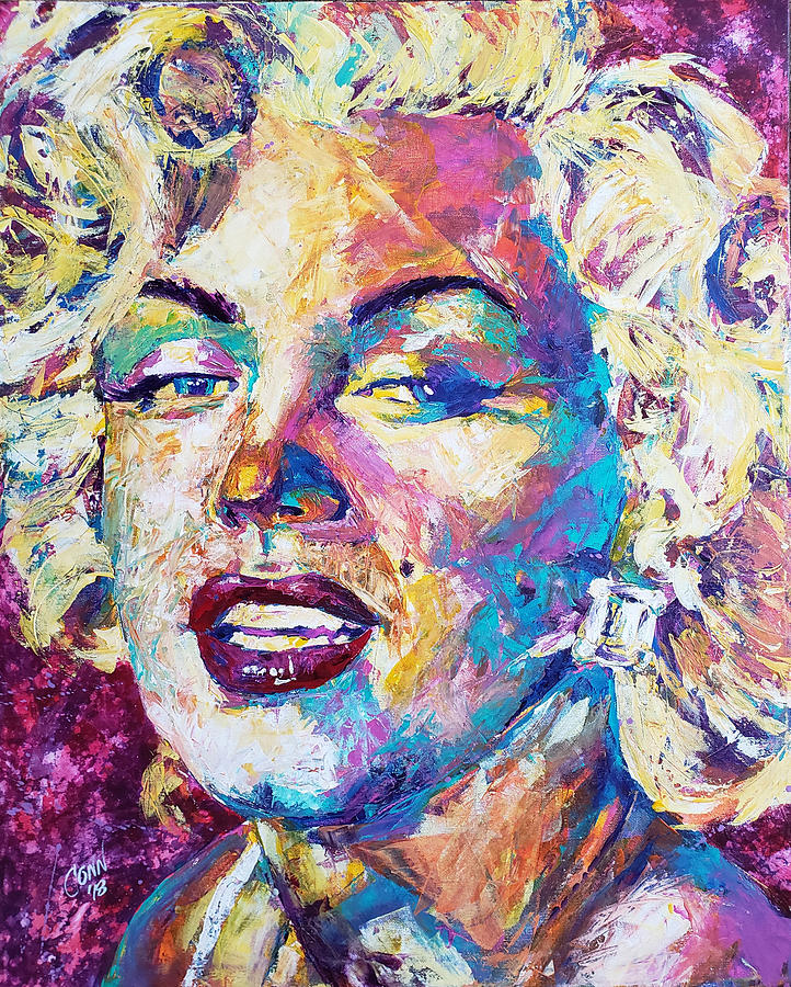 Marilyn Monroe Pop Painting by Shawn Conn