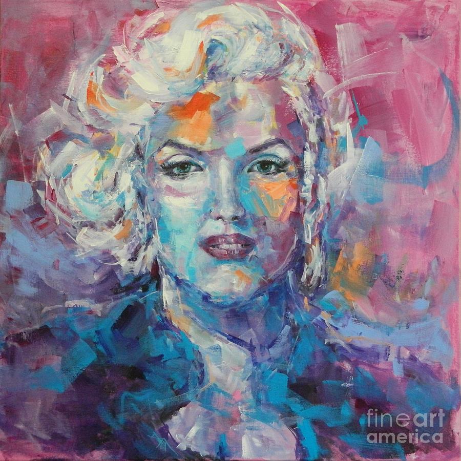 Marilyn #4 Painting by Dan Campbell