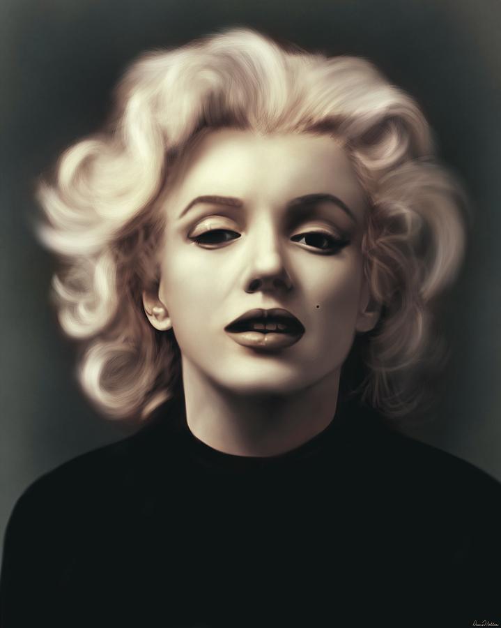 Marilyn Digital Art by Daniel Sallee | Fine Art America