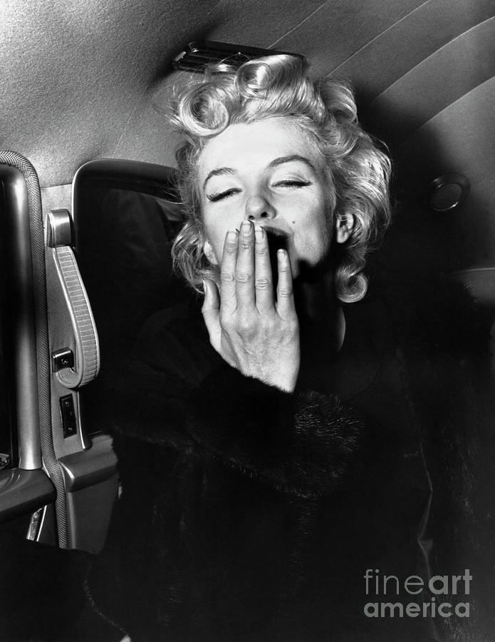 Marilyn Monroe Blowing A Kiss by Bettmann
