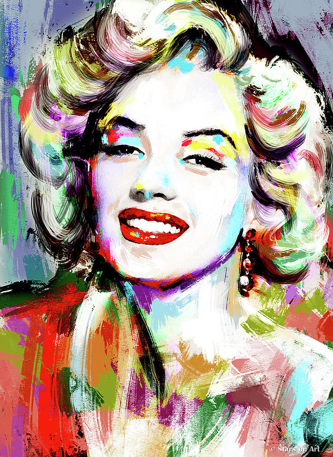 Marilyn Monroe drawing Painting by Movie World Posters