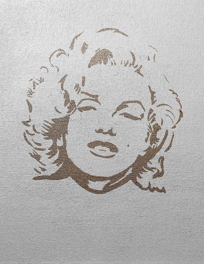 Marilyn Monroe Gold on Silver by Masha Batkova Marilyn Monroe Gold on Silver by Masha Batkova