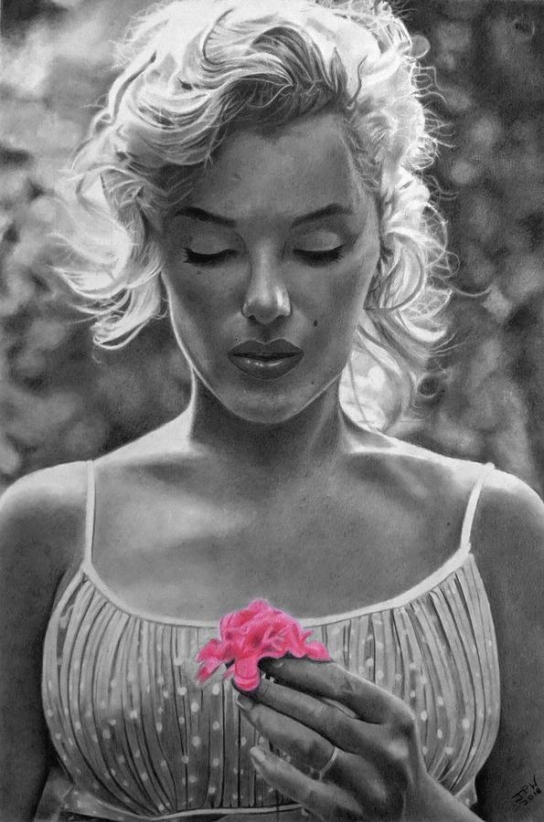 Marilyn Monroe Drawing - Marilyn Monroe by JPW Artist