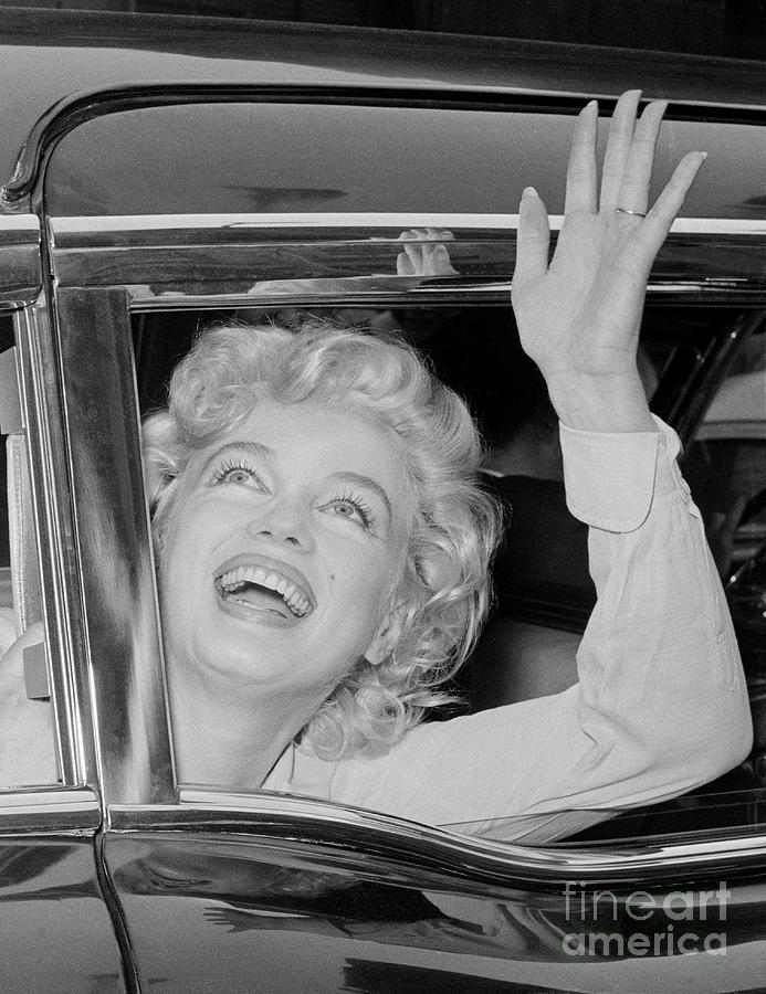 Marilyn Monroe Leaving The Hospital Photograph by Bettmann