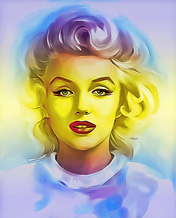 Marilyn Monroe portrait 2 Mixed Media by Nenad Vasic | Fine Art America