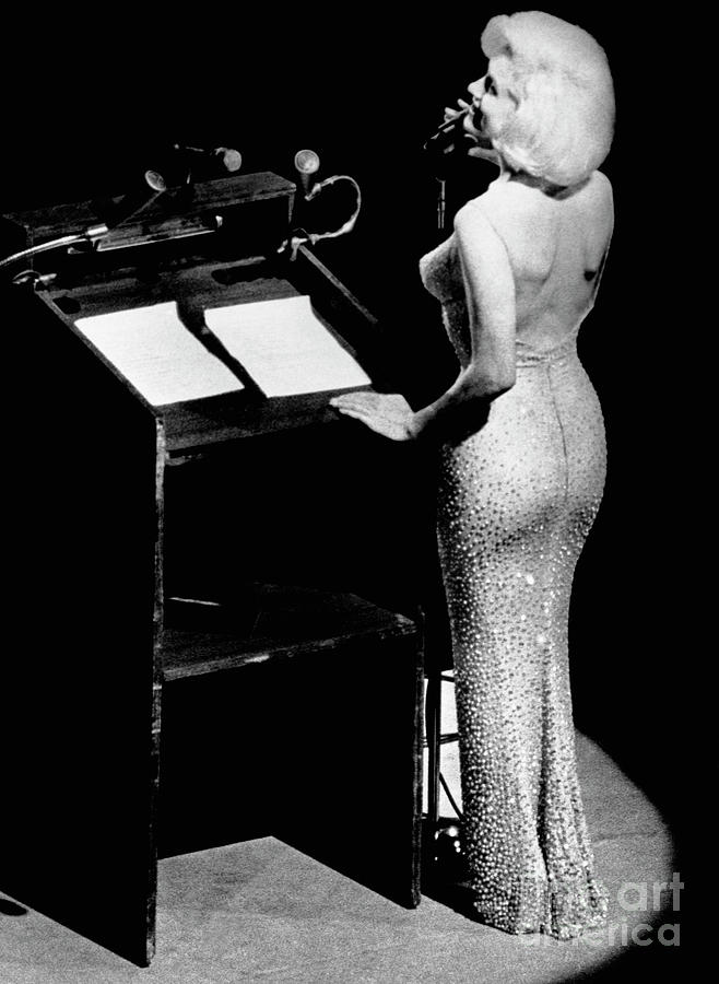 Marilyn Monroe Singing Happy Birthday Photograph by Bettmann