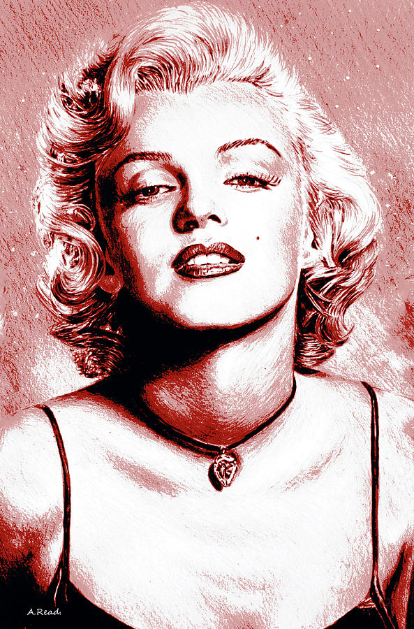 Portrait Painting - Marilyn pop art 1 by Andrew Read