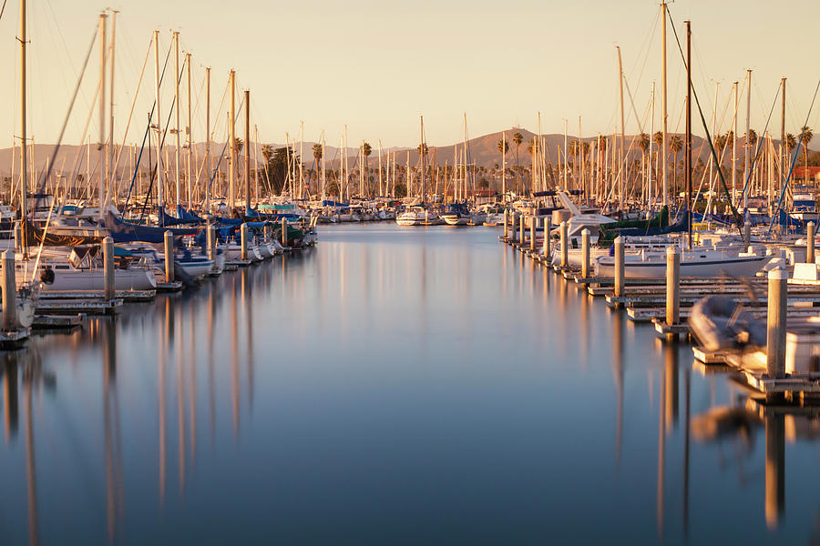 Marina Dusk Photograph by Chris Moyer | Fine Art America