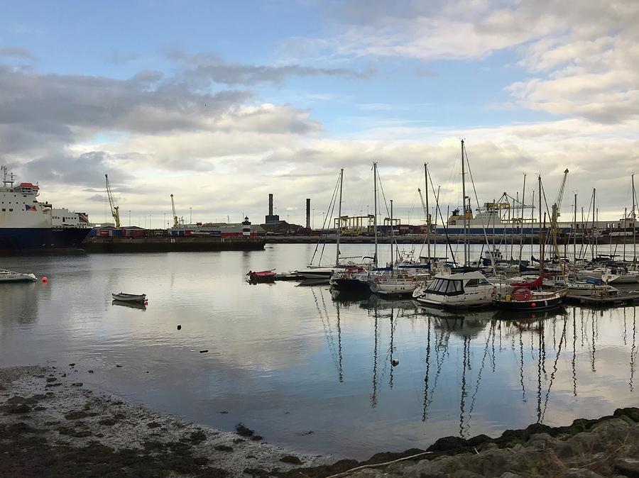 Marina in Ringsend Irishtown Photograph by Cindy Bale Tanner