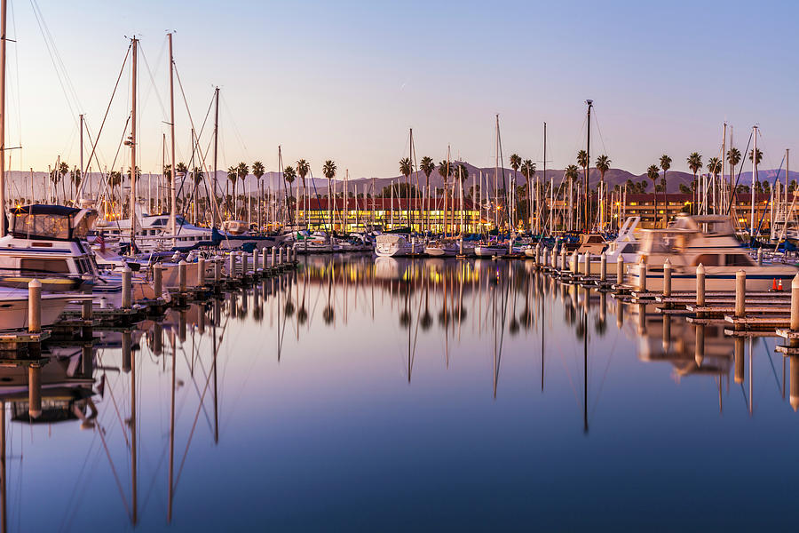 Harbor Photograph - Marina Reflected by Chris Moyer