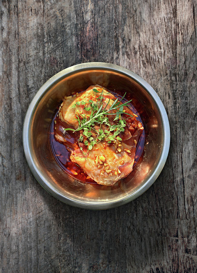 Marinated Leg Of Lamb For Grilling Photograph by Petr Gross - Pixels