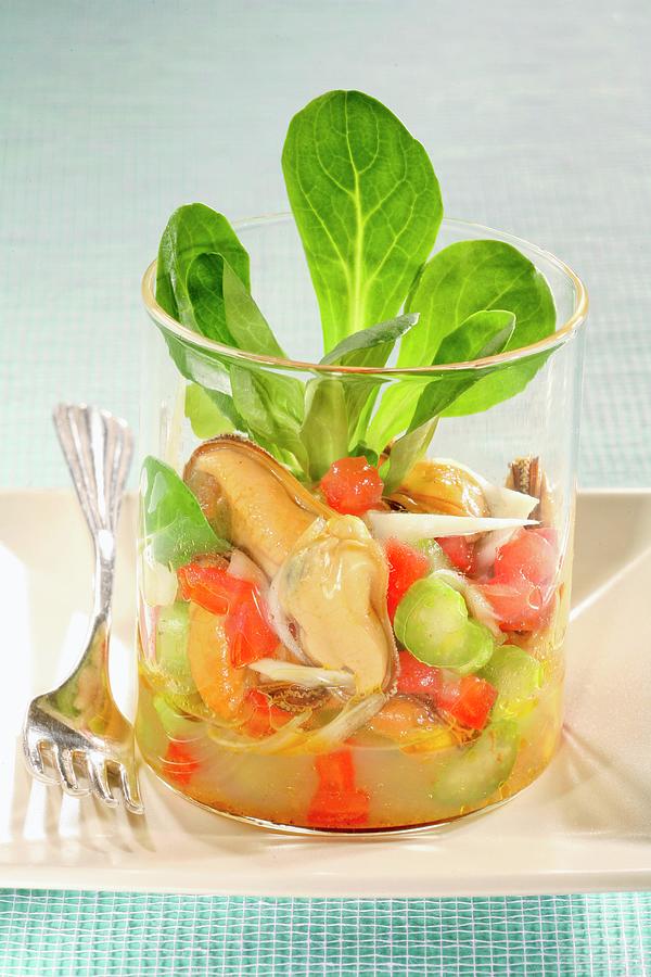 Marinated Mussel Salad Photograph by Leser